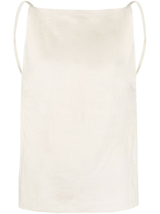 Neutral Linen Camisole Top
