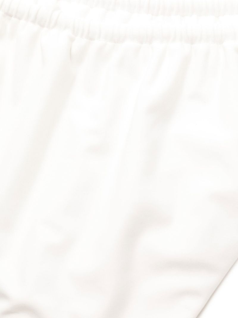 White Louis Drawstring Bikini Bottom