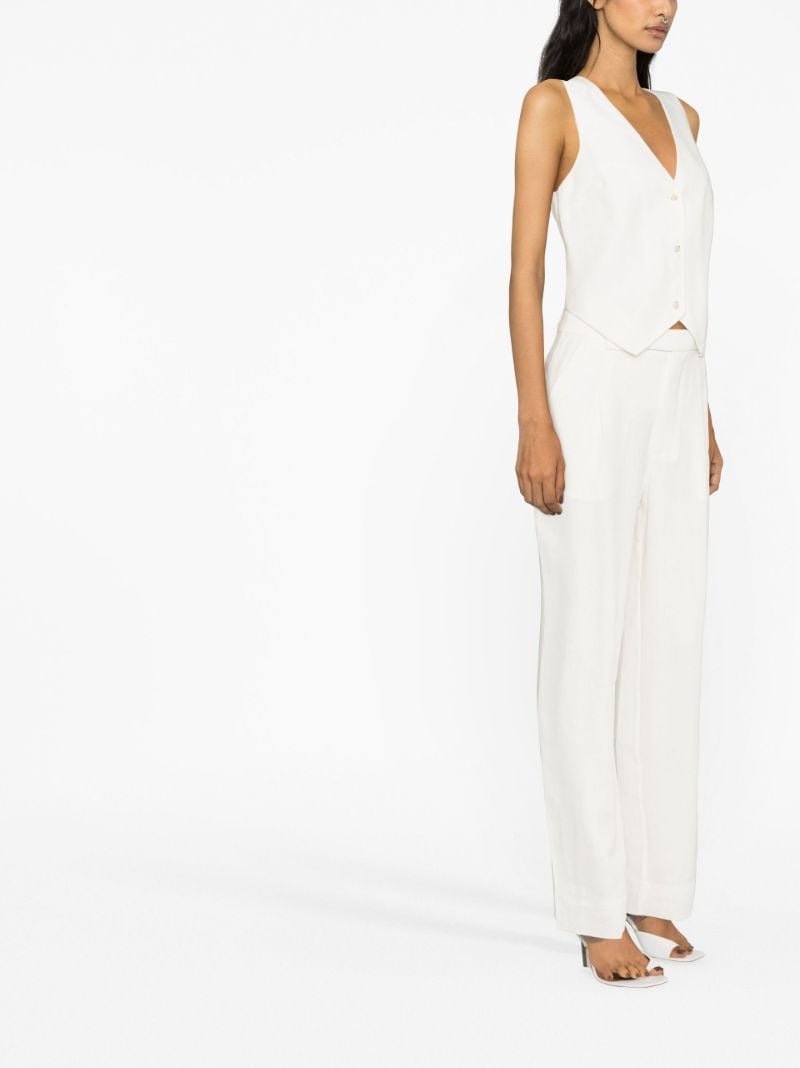 White Clemence Buttoned Waistcoat
