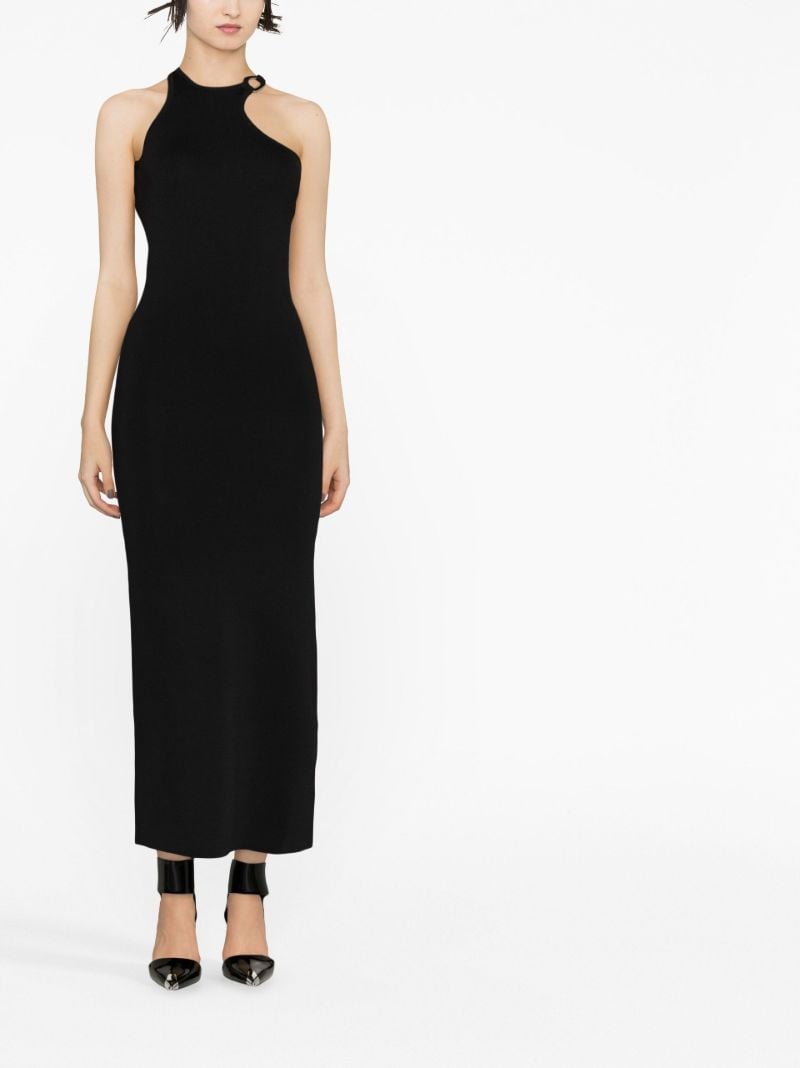 Black Aude Open-back Midi Dress