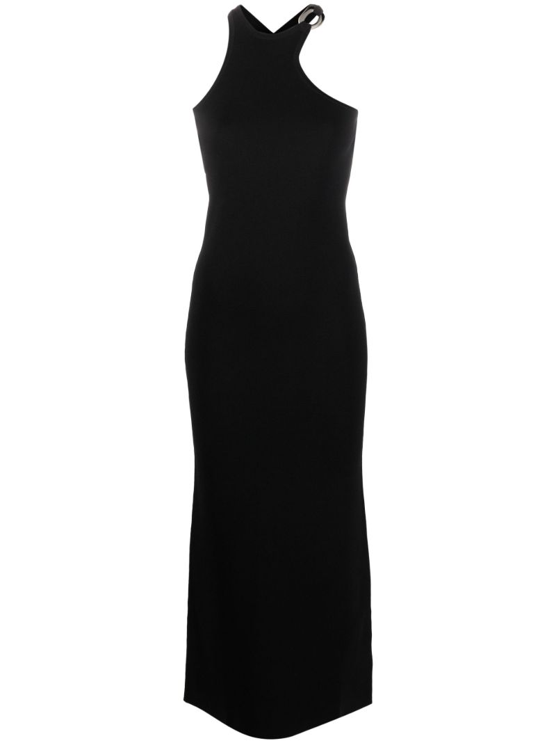Black Aude Open-back Midi Dress