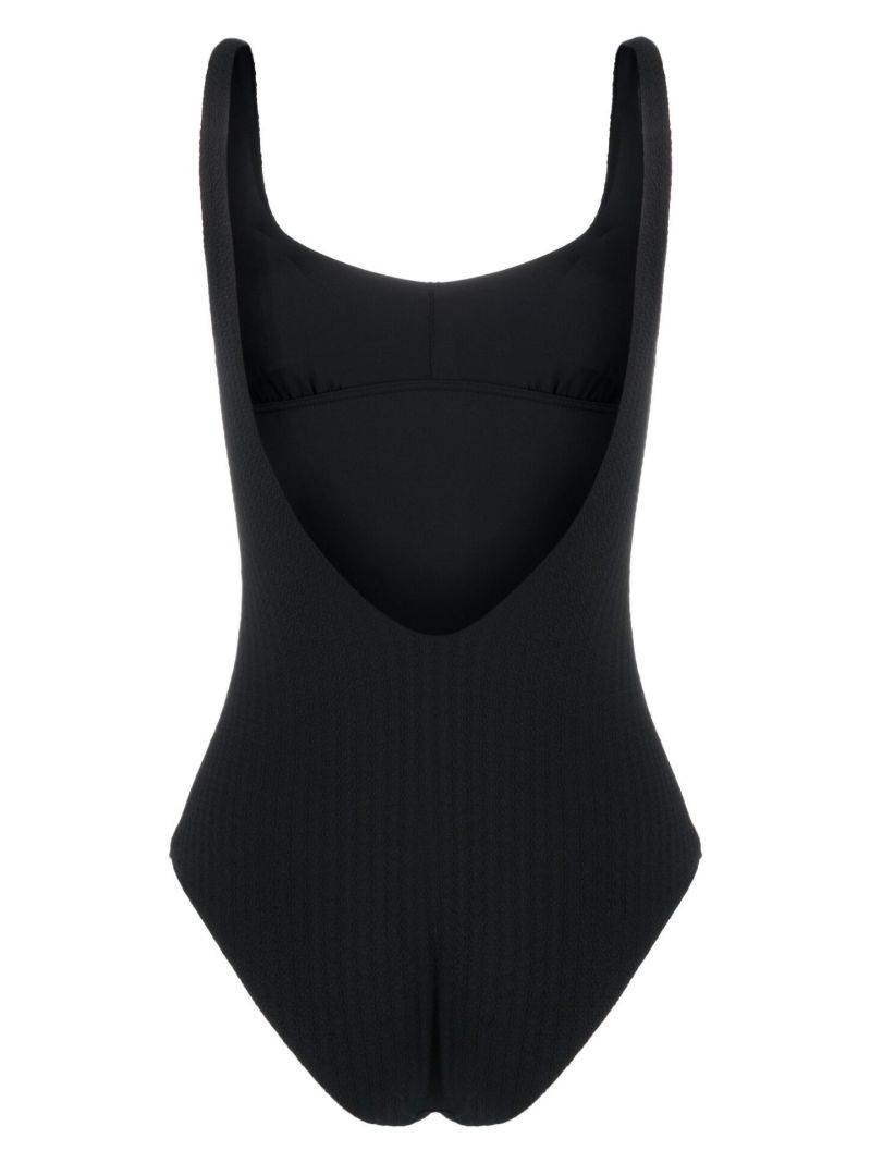 Black Theo Scoop Neck Swimsuit