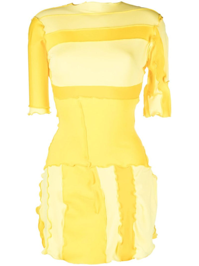Yellow Tennys Patchwork Mini Dress