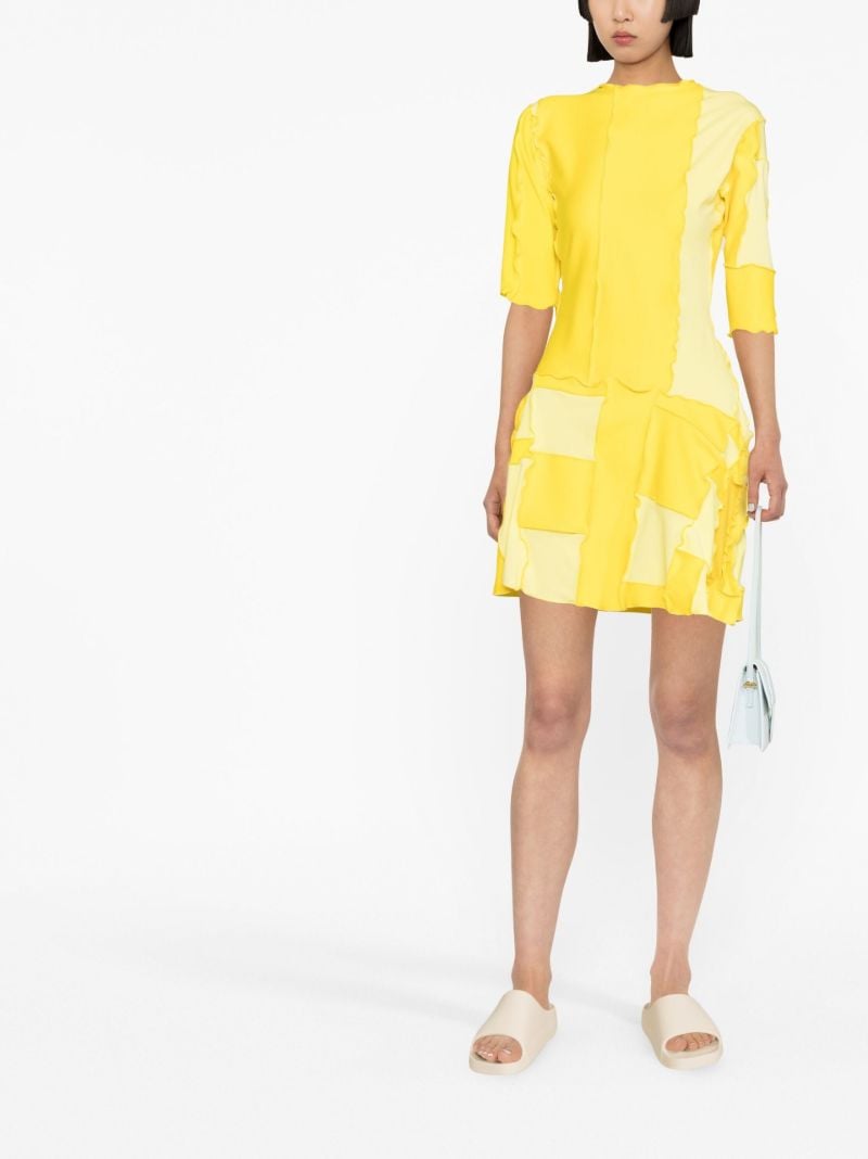 Yellow Tennys Patchwork Mini Dress