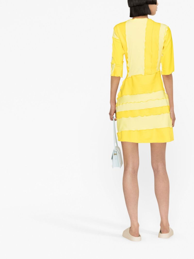 Yellow Tennys Patchwork Mini Dress