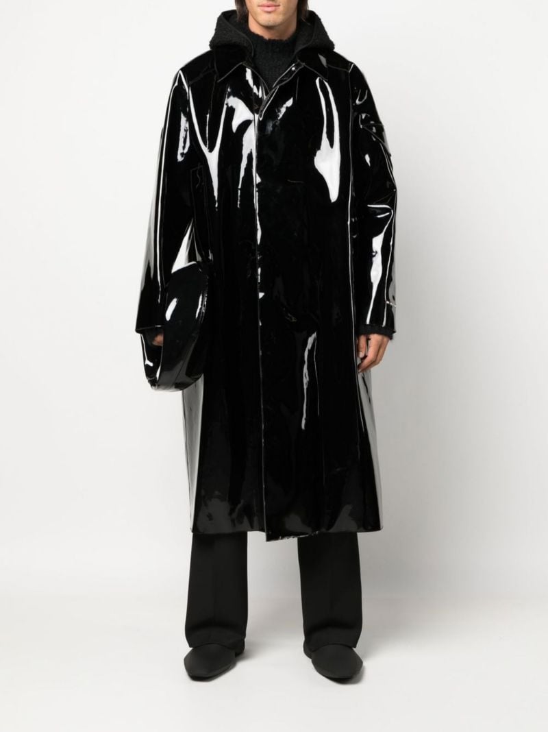Black Scout Patent Raincoat