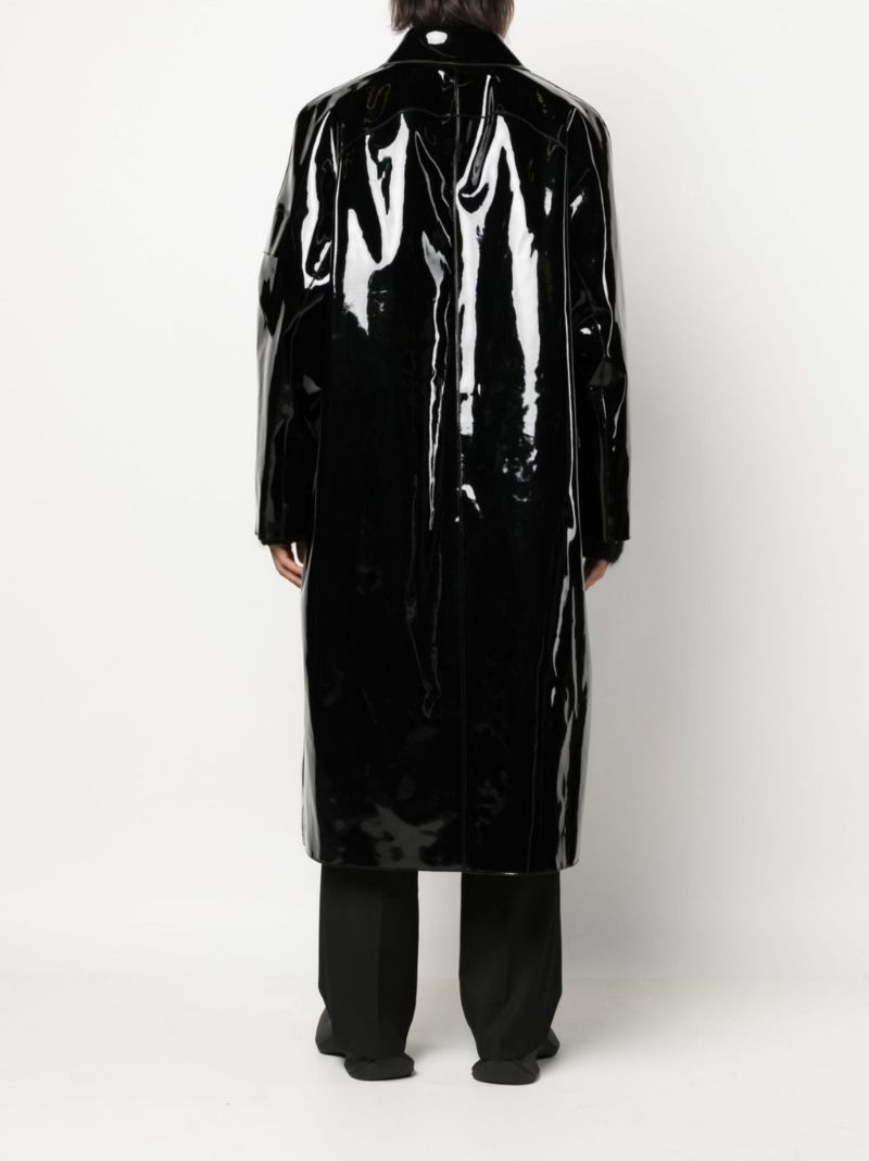 Black Scout Patent Raincoat