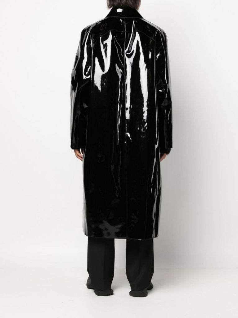 Black Scout Patent Raincoat