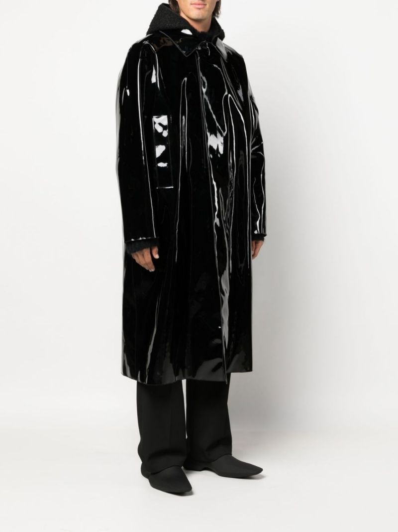Black Scout Patent Raincoat