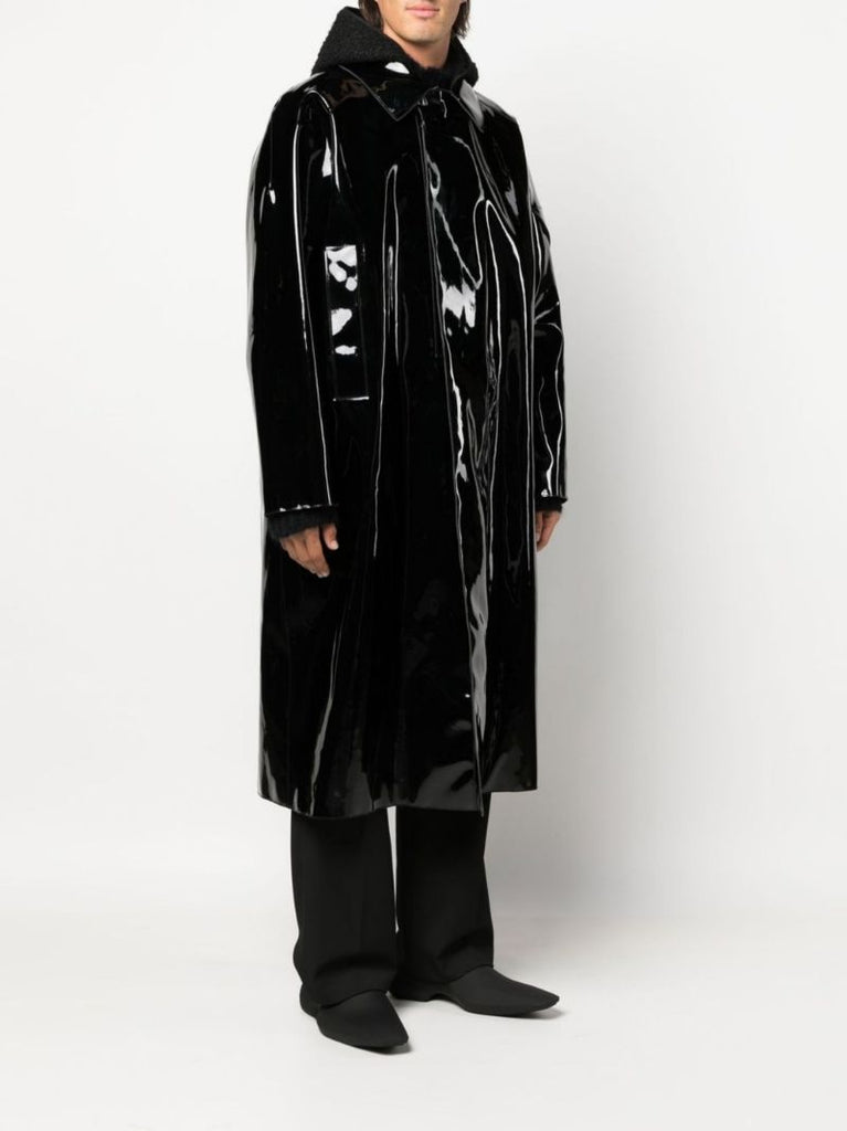 Black Scout Patent Raincoat