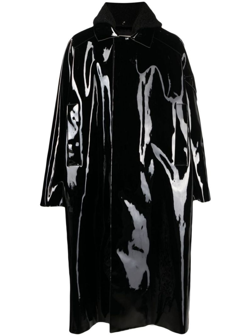 Black Scout Patent Raincoat