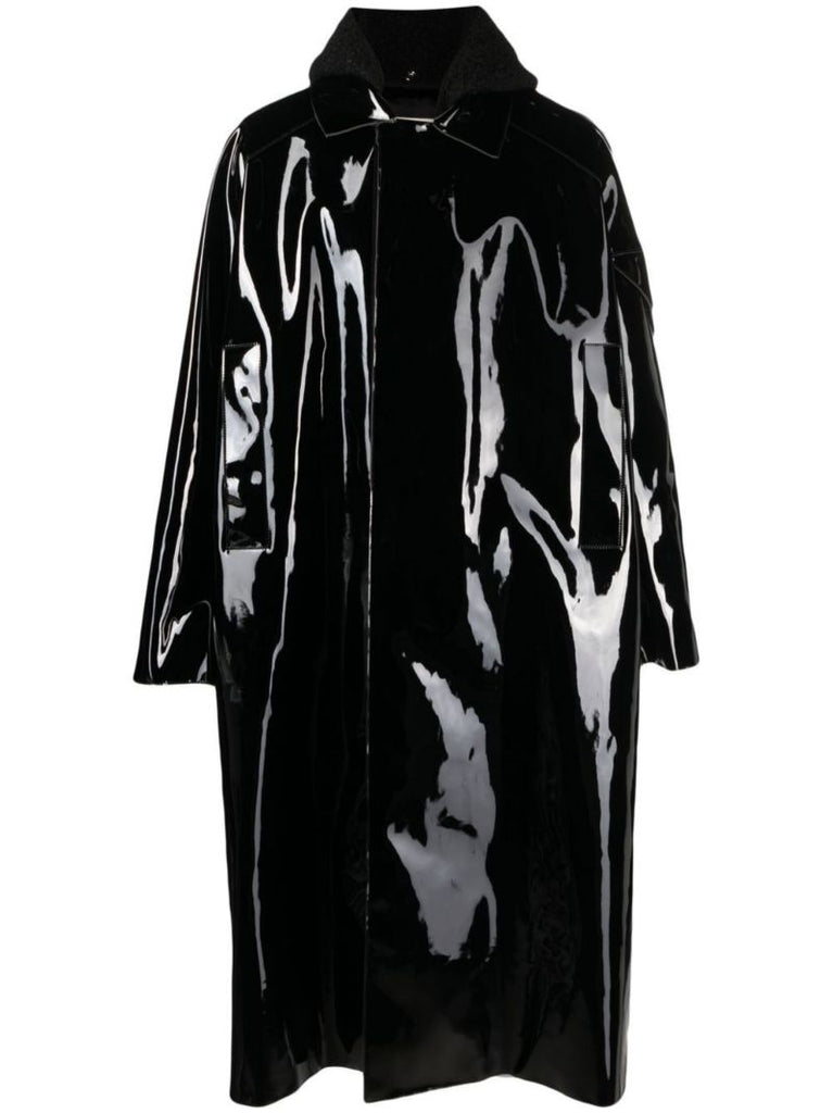 Black Scout Patent Raincoat