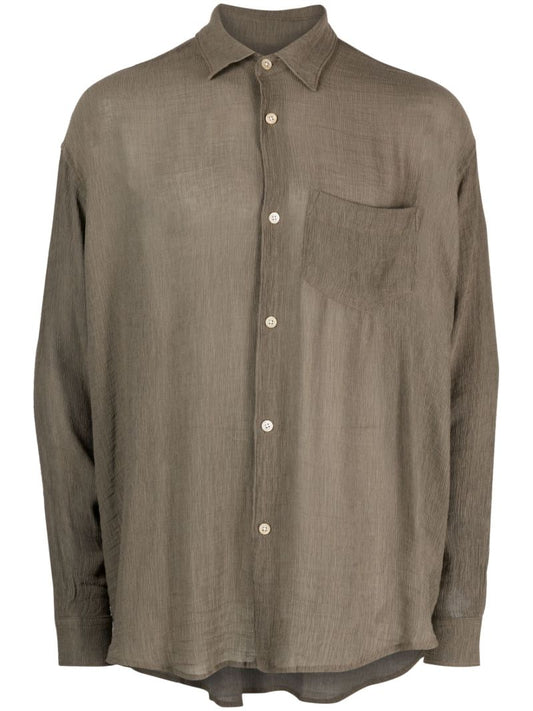 Green Initial Long-sleeve Shirt