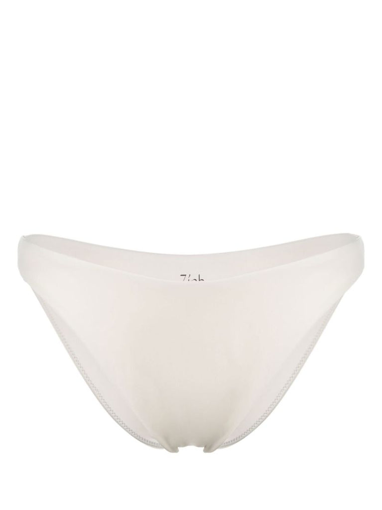 X Ziah White Bikini Bottoms