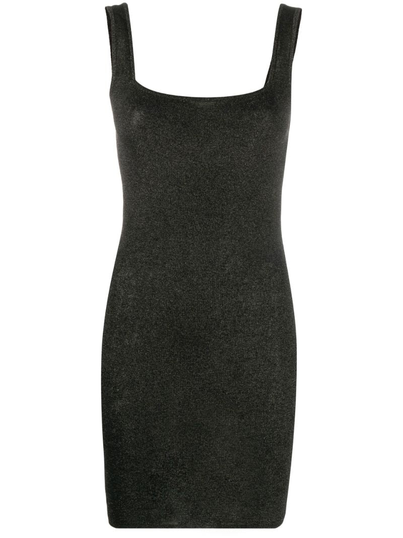 Black 90s Sheer Knit Dress