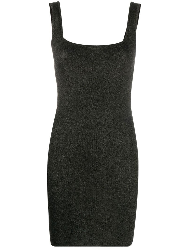 Black 90s Sheer Knit Dress