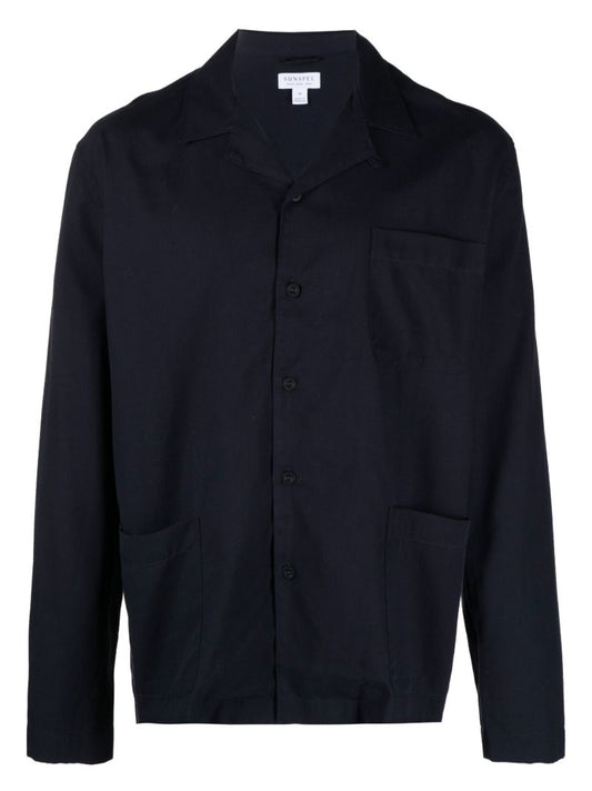 Blue Cotton Pyjama Shirt