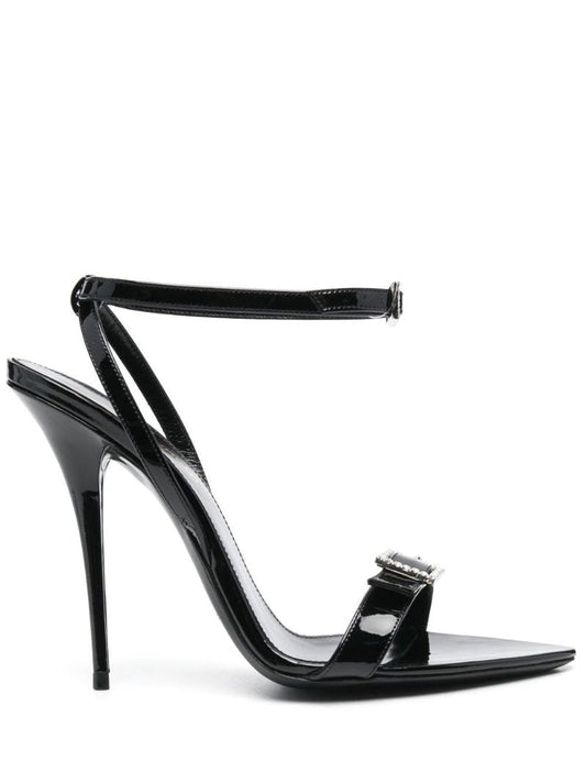 Black Claude 110 Leather Sandals