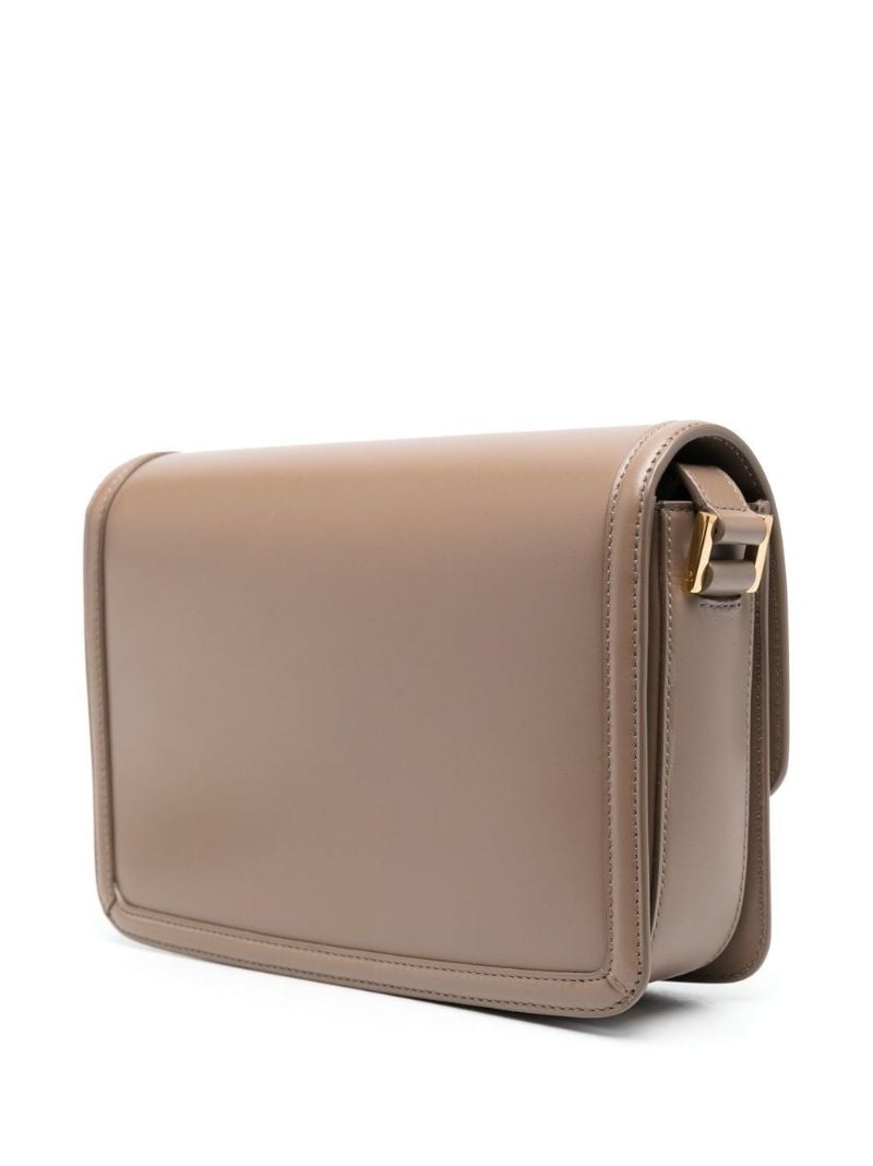Beige Solferino Logo Plaque Cross Body Bag