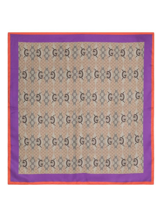 Multicolour Double G Scarf