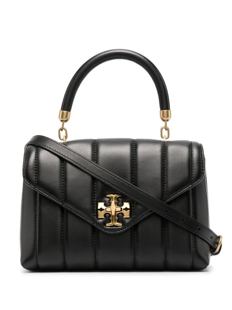 Black Kira Quilted Leather Shoulder Bag
