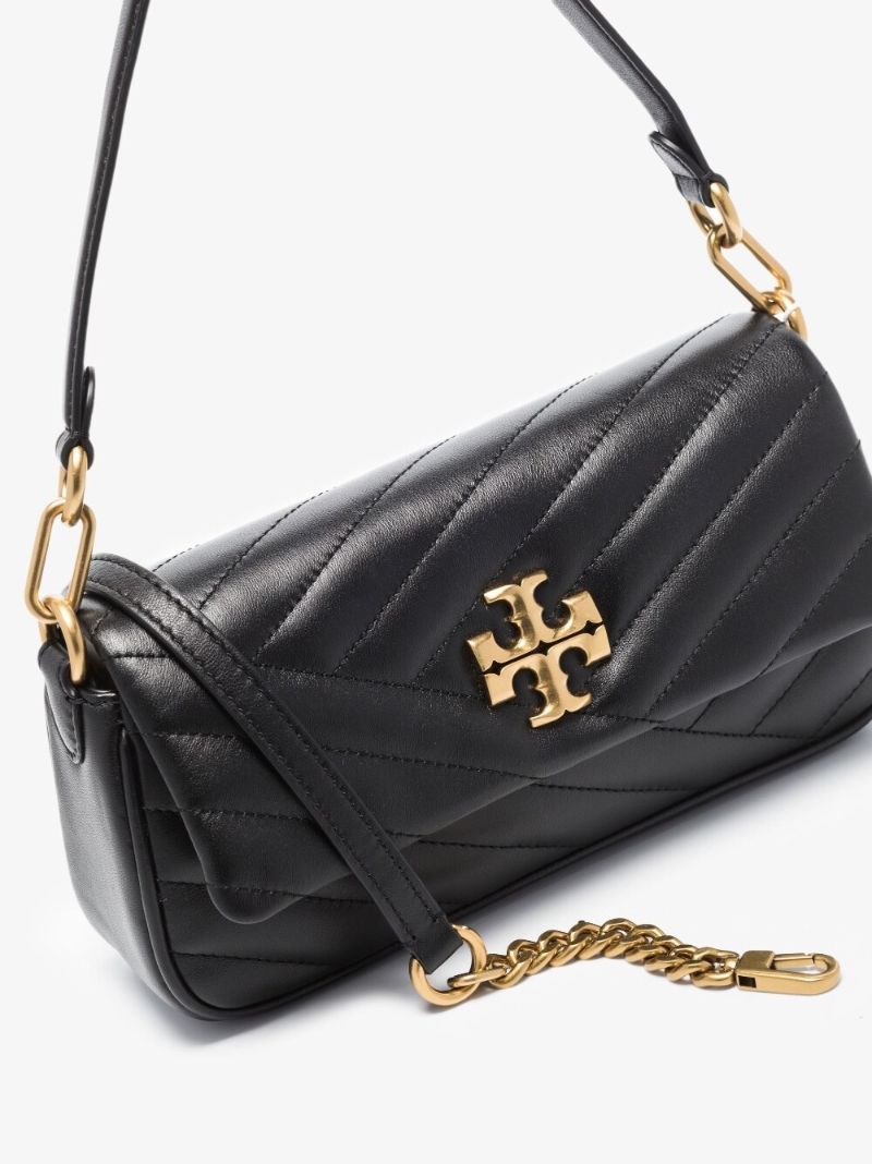 Black Kira Small Quilted Leather Shoulder Bag