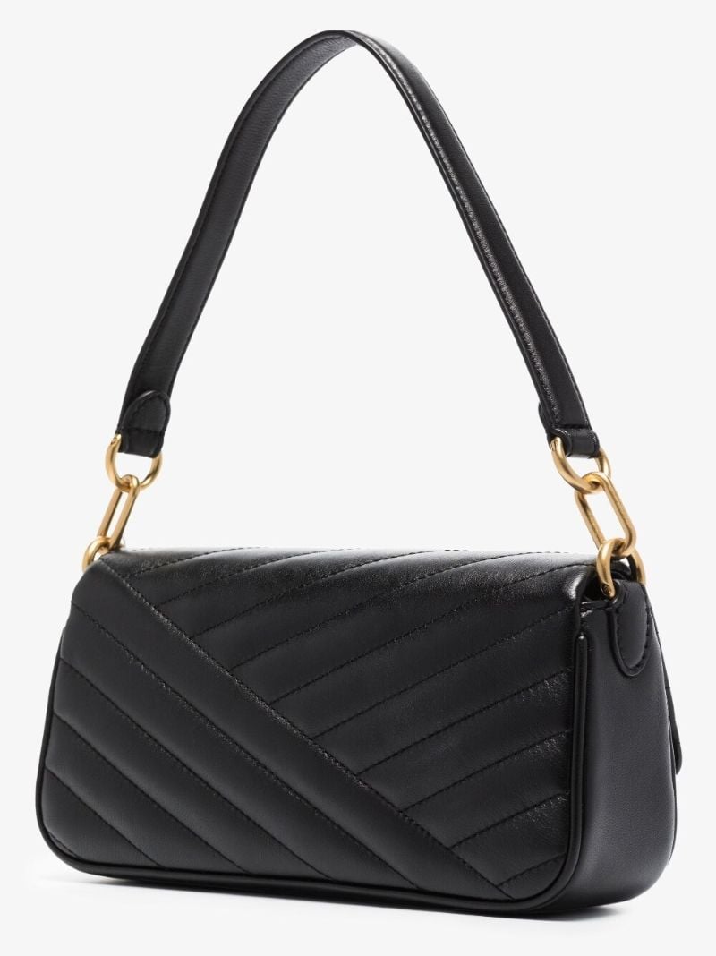 Black Kira Small Quilted Leather Shoulder Bag