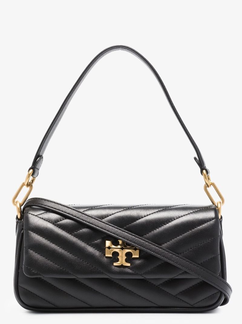 Black Kira Small Quilted Leather Shoulder Bag