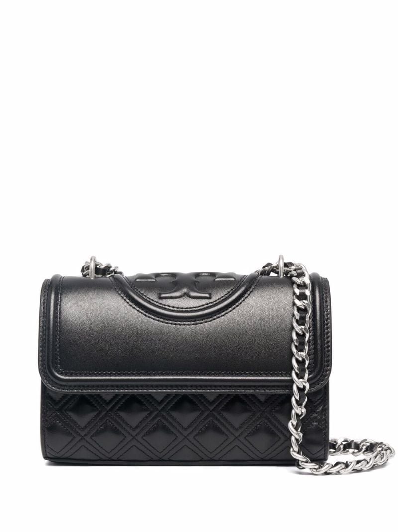 Black Fleming Leather Cross Body Bag