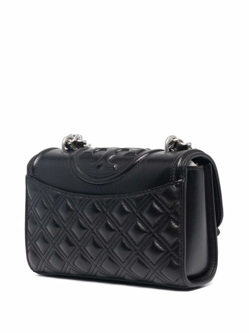Black Fleming Leather Cross Body Bag