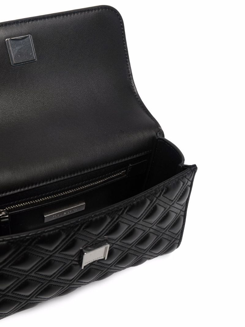 Black Fleming Leather Cross Body Bag