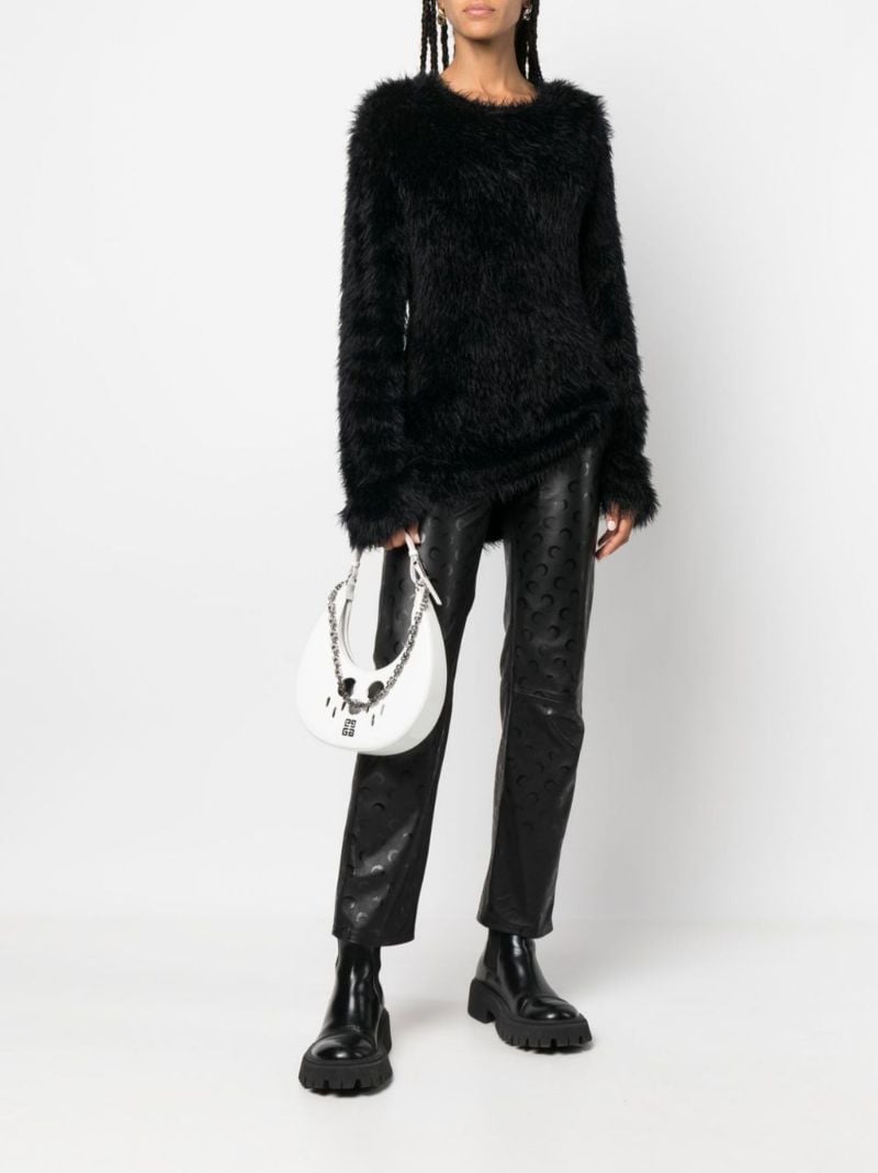 Black Faux Fur Sweater