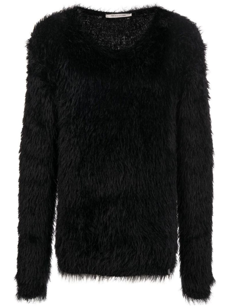 Black Faux Fur Sweater
