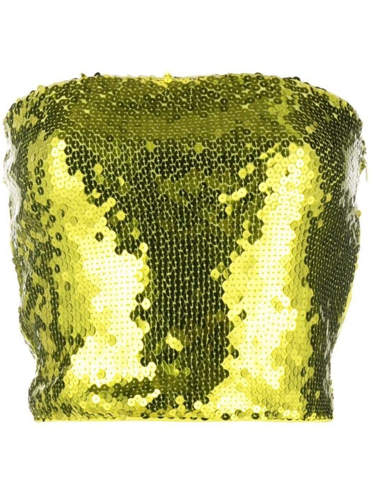 Green Gwen Sequin Tube Top