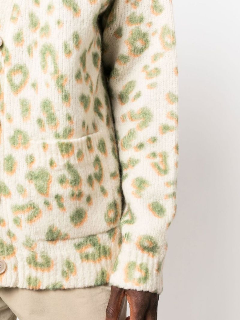 Neutral Leopard Print Cardigan