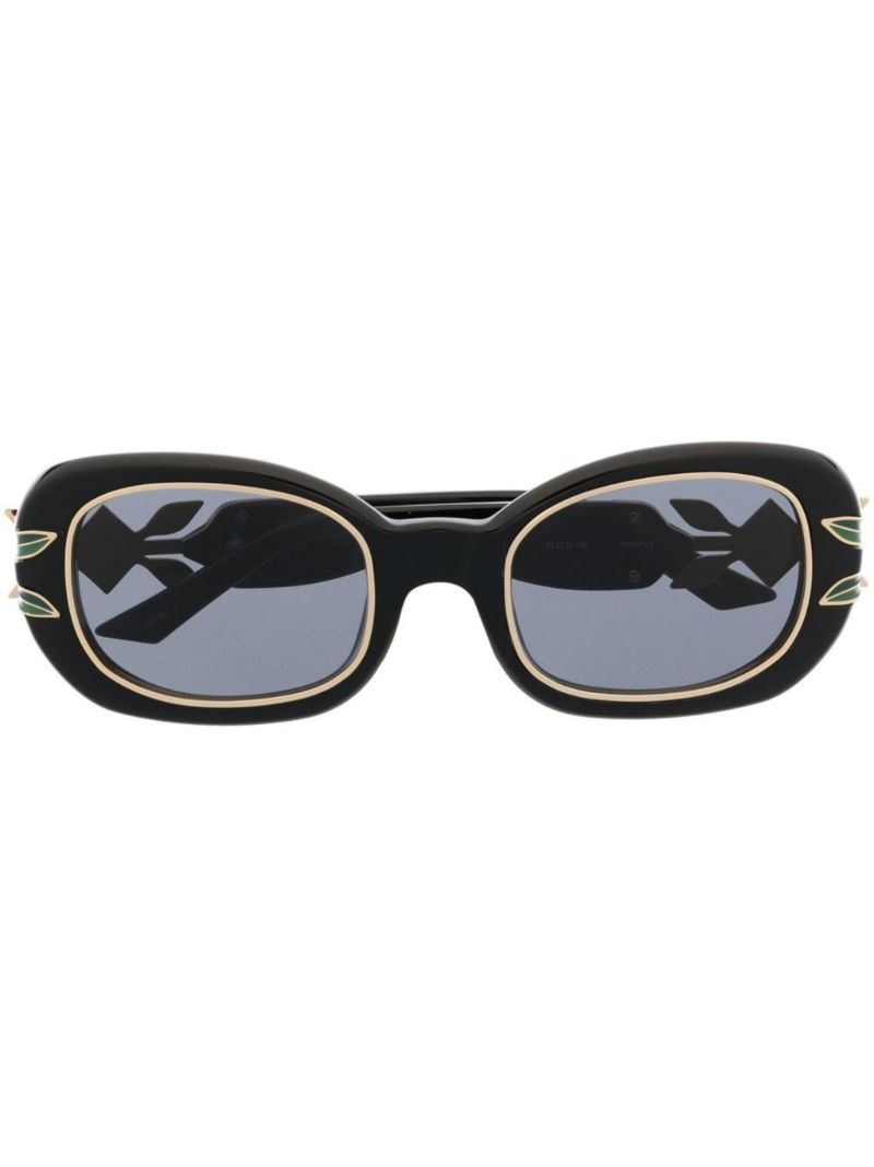 Black Oval Sunglasses