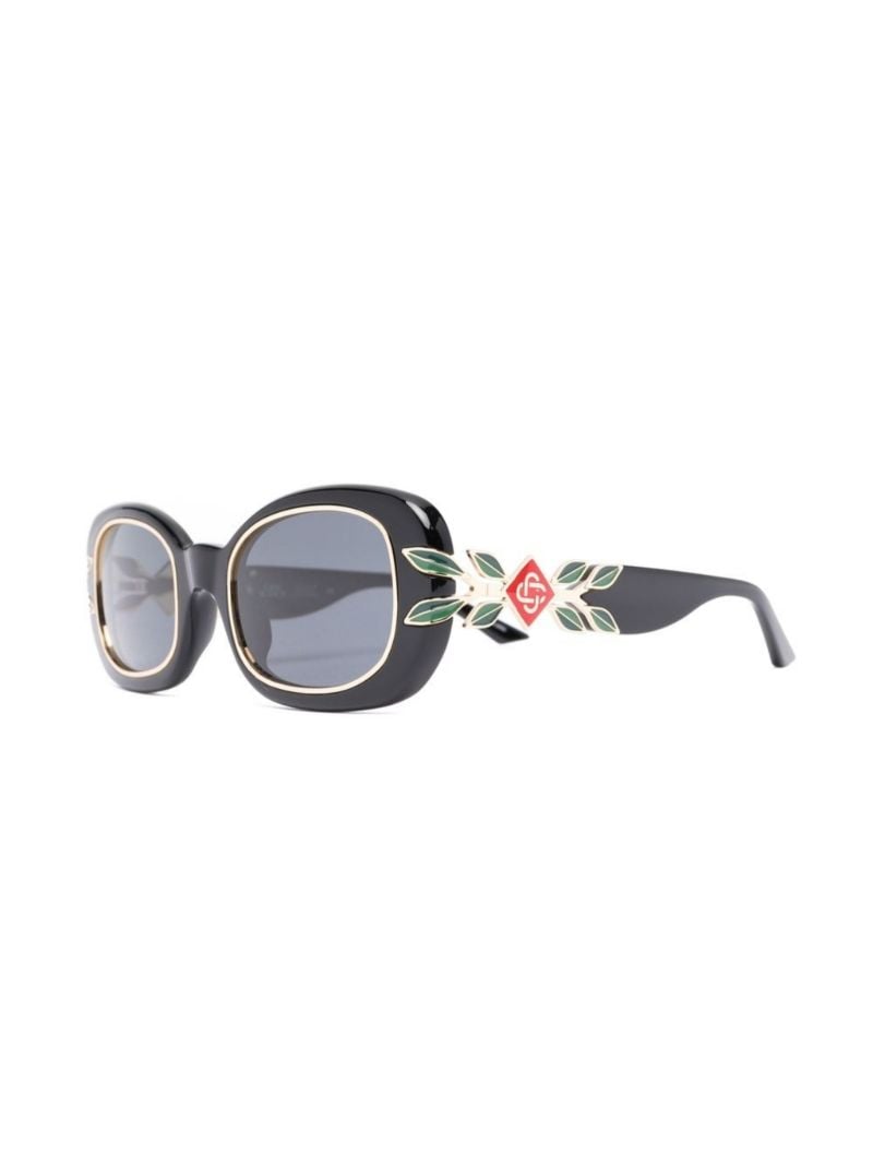 Black Oval Sunglasses