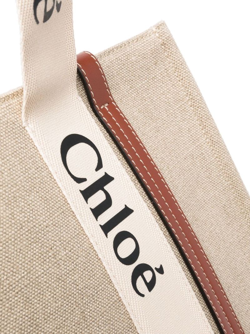 Neutral Woody Medium Canvas Tote Bag