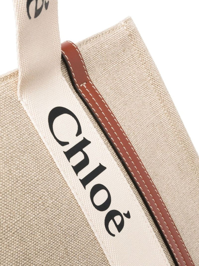 Neutral Woody Medium Canvas Tote Bag
