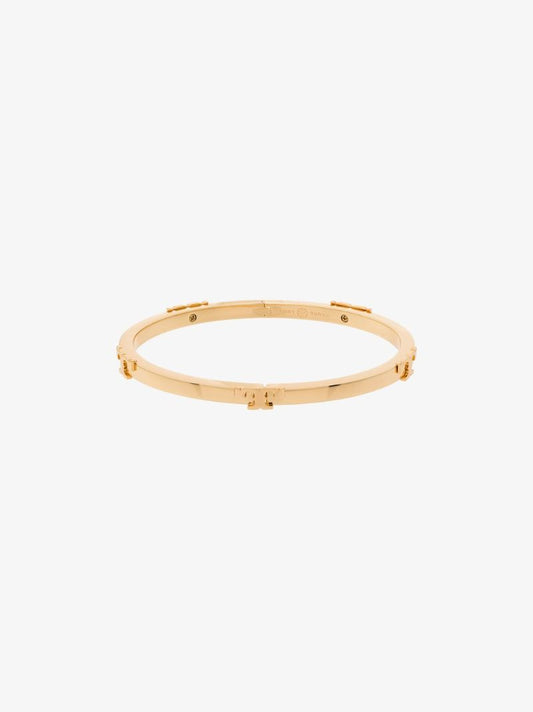 Gold Tone Serif-t Bangle