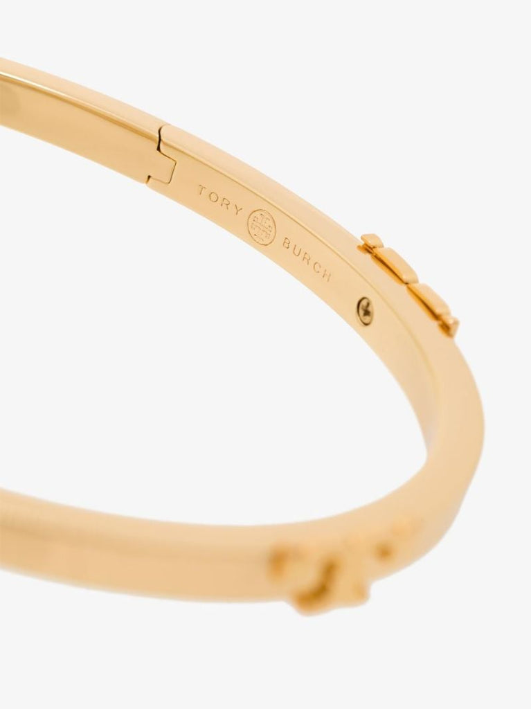 Gold Tone Serif-t Bangle