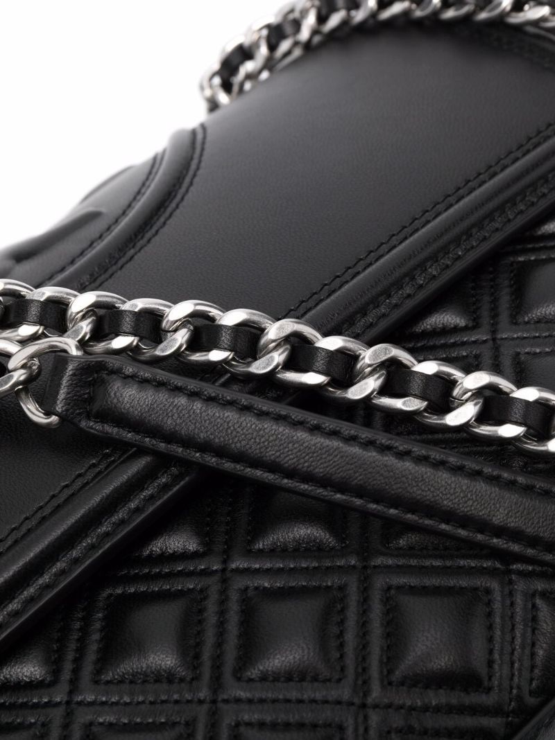 Black Fleming Leather Cross Body Bag