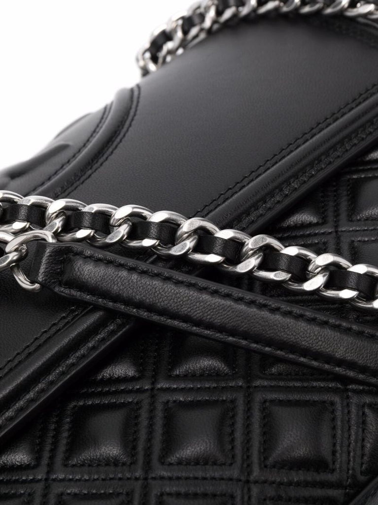 Black Fleming Leather Cross Body Bag