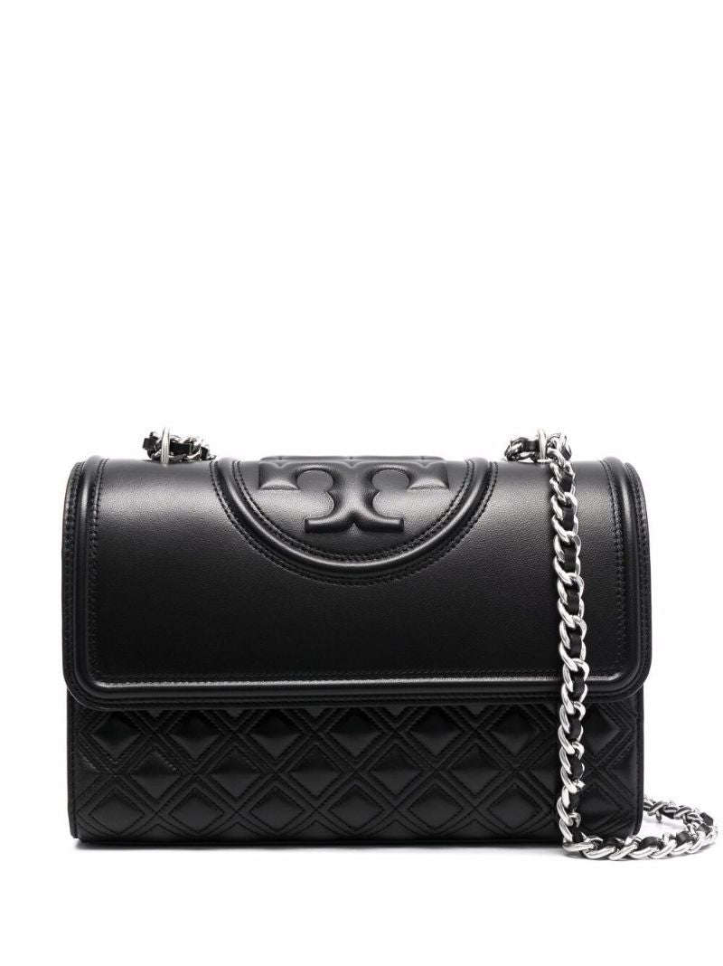 Black Fleming Leather Cross Body Bag