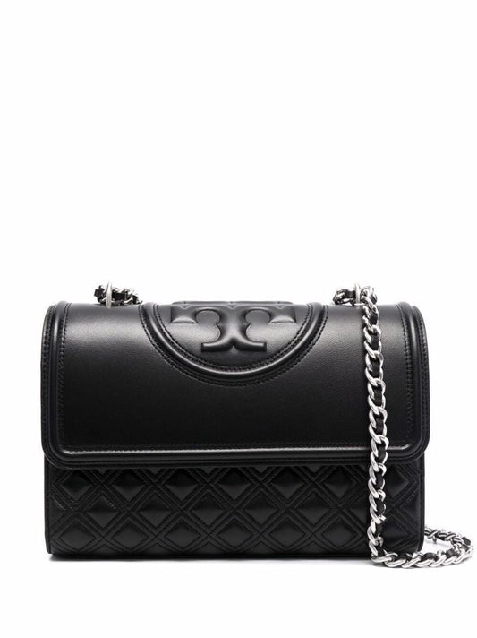 Black Fleming Leather Cross Body Bag