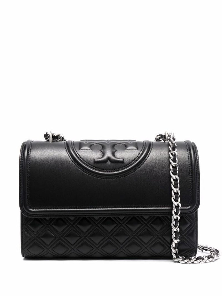 Black Fleming Leather Cross Body Bag