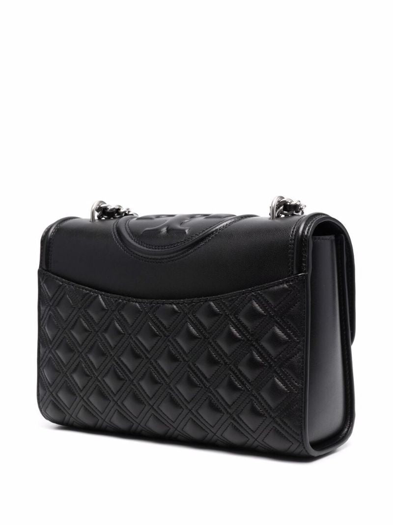 Black Fleming Leather Cross Body Bag