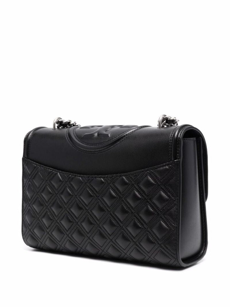 Black Fleming Leather Cross Body Bag