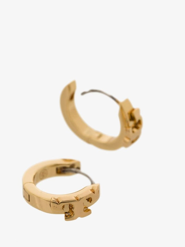 Gold-plated Serif-t Huggie Earings