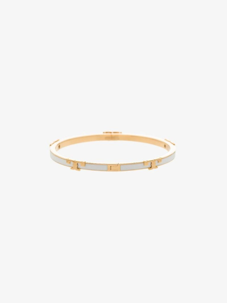 Gold-plated Serif-t Stackable Bracelet